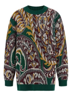 ETRO: Strickpullover mit Rundhalsausschnitt - Rundhalspullover - Bunt