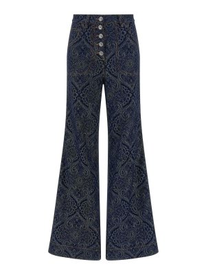 ETRO: bootcut jeans - Jacquard Jeans
