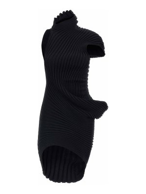 PLEATS PLEASE ISSEY MIYAKE: Knielange Kleider - Knielanges Kleid - Schwarz