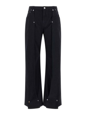 JEAN PAUL GAULTIER: bootcut jeans - The Snap-Button Denim Jeans