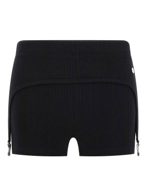 JEAN PAUL GAULTIER: Trousers Shorts - The Black Garter Shorts