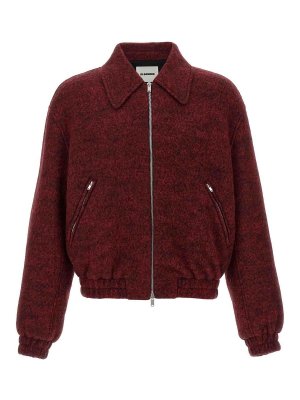 JIL SANDER: Chaquetas casual - Chaqueta Casual - Rojo Oscuro