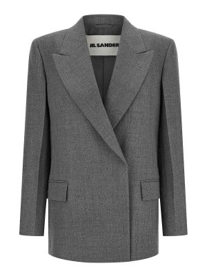 JIL SANDER: Vestes de costume - Blazer - Gris
