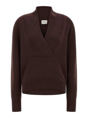 LOULOU STUDIO: Cardigans - Cardigan - Marron