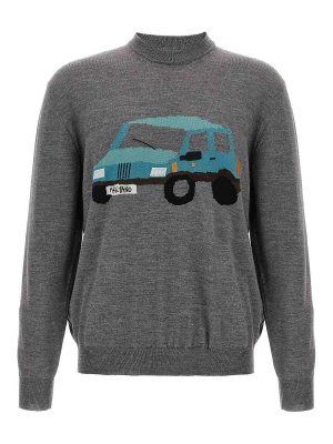 MAGLIANO: Strickpullover mit Rundhalsausschnitt - Rundhalspullover - Grau