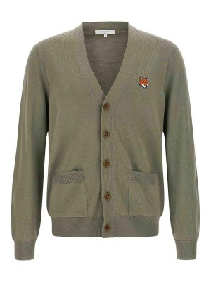 MAISON KITSUNÉ: カーディガン - カーディガン - 緑