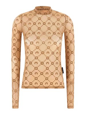 MARINE SERRE: Tops und Tank Tops - Top - Beige