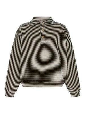 Marni: Sweatshirts & Sweaters - Striped Polo Sweatshirt