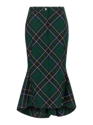 ALEXANDER MCQUEEN: Knee length skirts & Midi - Tartan Skirt