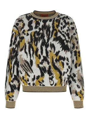MISSONI: crew necks - Animalier Motif Sweater