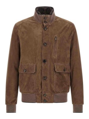 MOORER: Vestes casuals - Veste Casual - Marron