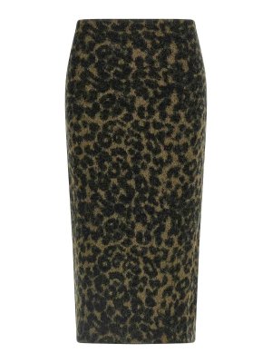 Nude: Knielange und Midi Röcke - Midirock - Grün