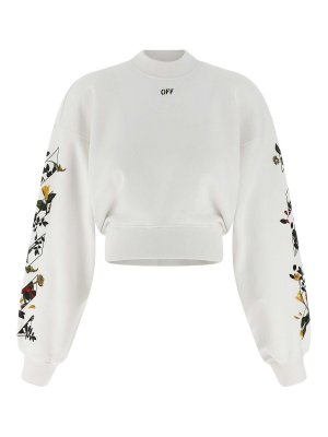 OFF-WHITE: Sudaderas y suéteres - Sudadera - Blanco