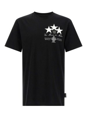 PHILIPP PLEIN: t-shirts - Print And Patch T-Shirt