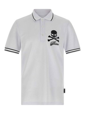 PHILIPP PLEIN: polo shirts - Skull & Bones Polo Shirt