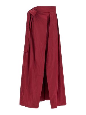 Pinko: Faldas media pierna y semilargas - Falda Semilarga - Rojo Oscuro