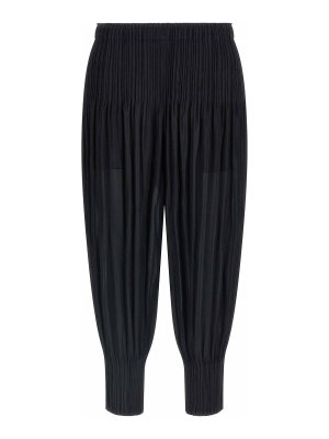 PLEATS PLEASE ISSEY MIYAKE: Pantalones casual - Pantalón Casual - Negro