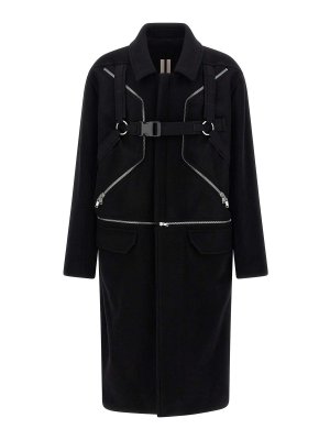 RICK OWENS: ショートコート - ショートコート - 黒