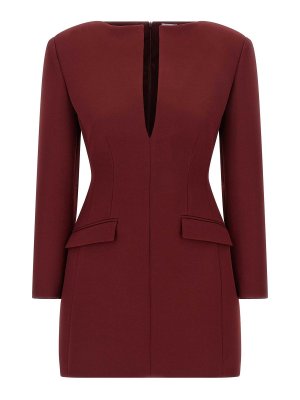 THE ANDAMANE: Vestidos media pierna - Vestido Midi - Rojo Oscuro