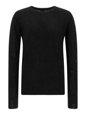 THOM KROM: Suéteres con cuello pico - Suéter Cuello Redondo - Negro