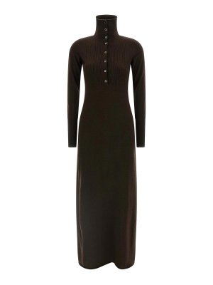 TOM FORD: Robe longueur genou - Robe Au Genou - Marron