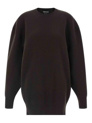 TOM FORD: Robe longueur genou - Robe Au Genou - Marron