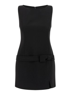 TWINSET: Knielange Kleider - Knielanges Kleid - Schwarz