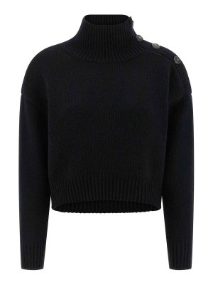YVES SALOMON: cardigans - Funnel-Neck Sweater