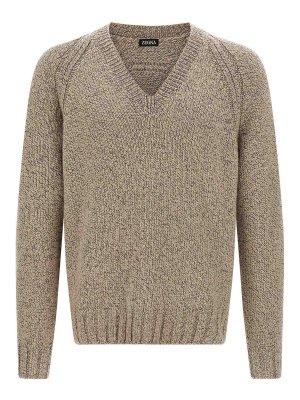 ZEGNA: Cardigans - Cardigan - Beige