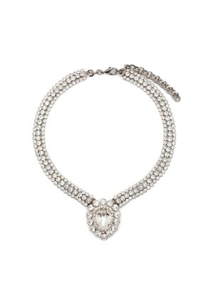 ALESSANDRA RICH: Necklaces & Chokers - Drop Stone Necklace