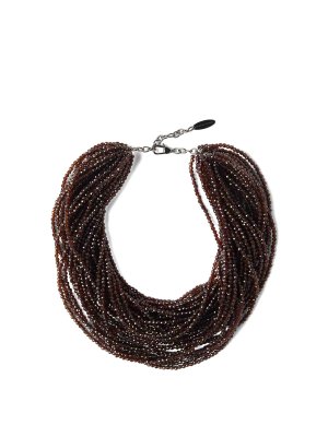 BRUNELLO CUCINELLI: Necklaces & Chokers - Glass And Silver Chocker