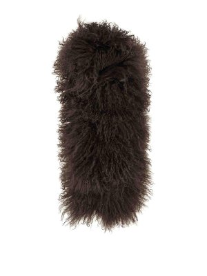 YVES SALOMON: scarves - Long-Haired Scarf