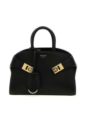 SALVATORE FERRAGAMO: トートバッグ - トートバッグ - 黒