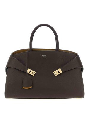 SALVATORE FERRAGAMO: Sacs à main - Sac Cabas - Marron