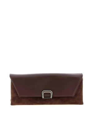 BRUNELLO CUCINELLI: Clutch - Pochette - Rouge Brun