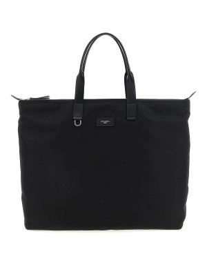 DOLCE & GABBANA: cross body bags - Big Logo Patch Shopping Bag