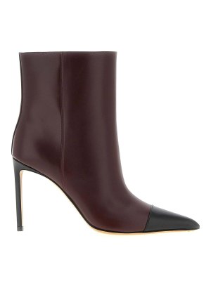 FRANCESCO RUSSO: Bottines - Bottines - Rouge Brun