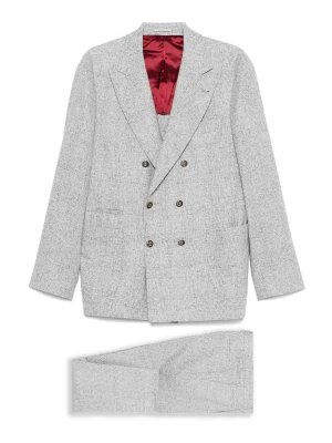 BRUNELLO CUCINELLI: blazers - Blazer Doppiopetto