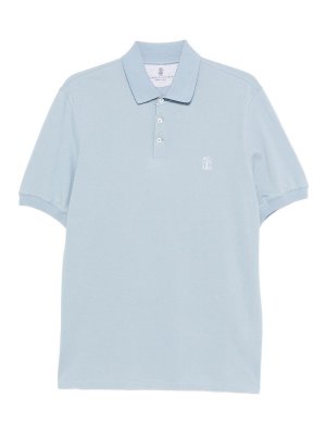 BRUNELLO CUCINELLI: polo shirts - Cotton pole with embroidery