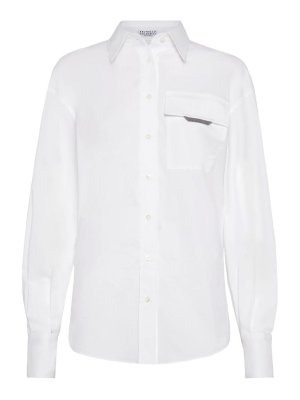 BRUNELLO CUCINELLI: shirts - Long -sleeved popeline shirt