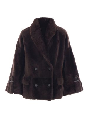 BRUNELLO CUCINELLI: Trenchcoats - Trenchcoat - Braun