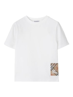 BURBERRY: t-shirts - Cotton t-shirt with painting application