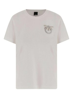 Pinko: t-shirts - T-shirt with decoration