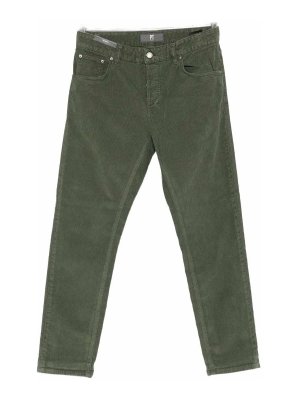 PT TORINO: Pantalons casual - Pantalons Décontractés - Vert