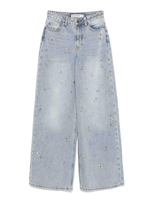 Self Portrait: Jeans évasés - Jean Bootcut - Bleu