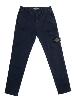 STONE ISLAND: Casual Hosen - Casual Hose - Blau