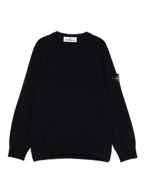 STONE ISLAND: boat necks - Wool sweater with logo