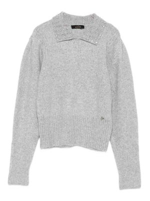 TWINSET: boat necks - Sweater with decorated collar