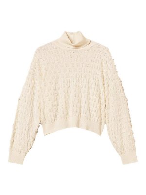 TWINSET: boat necks - High neck sweater with fringes