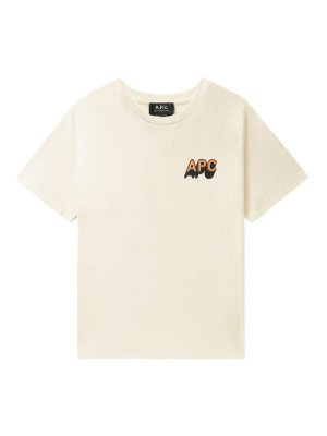 A.P.C.: t-shirts - Cotton t-shirt with logo